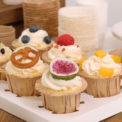 Disposable flower muffin paper cake hat paper cups greaseproof baking cupcake liners