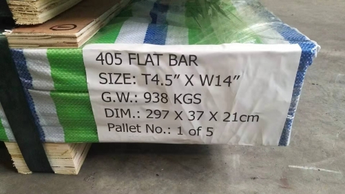 23 Ton Stainless Steel AISI 405 Milled flat bars to USA