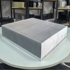 High-Density Skived Fin Heat Sink Copper fins/Aluminum fins 90x90x27mm OEM