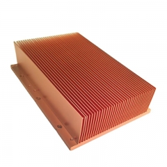 High-Density Skived Fin Heat Sink Copper fins/Aluminum fins 90x90x27mm OEM