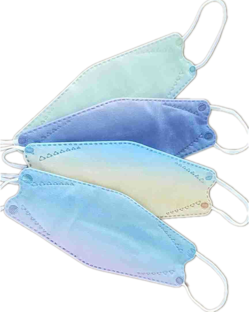 Spunlace KF94 face mask rainbow colors face masks