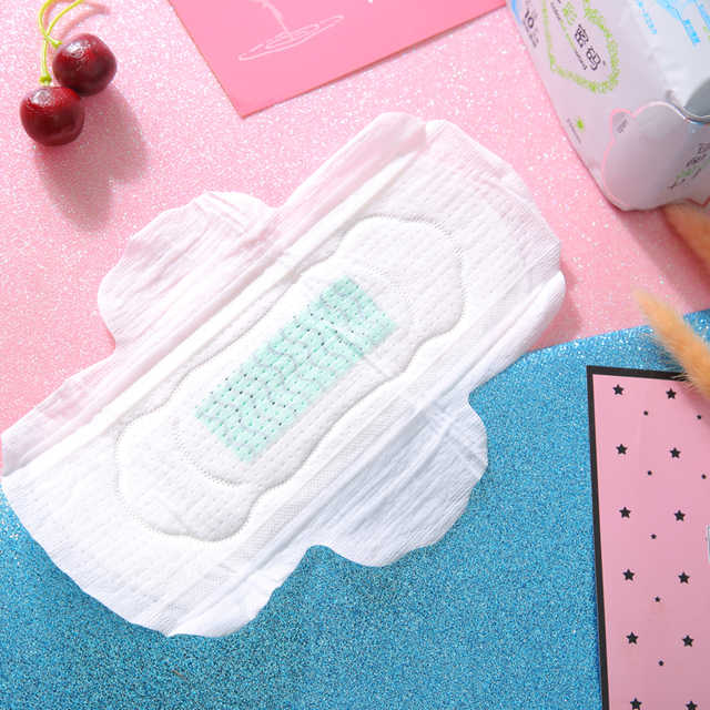 Eco biodegradable sanitary pads hypoallergenic organic period pads