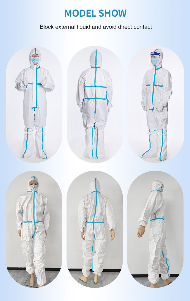 disposable PPE products disposable coveralls ppe sms pp coverall