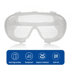 Manufacturer chemical resistant enclosed labor fog splash eye protection clear safety goggles