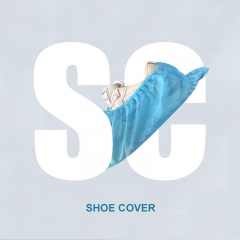 Disposable medical non woven shoe cover anti slip plastic shoe cover