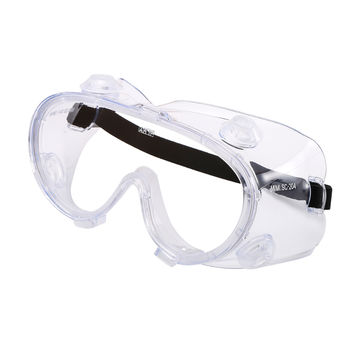 Manufacturer chemical resistant enclosed labor fog splash eye protection clear safety goggles