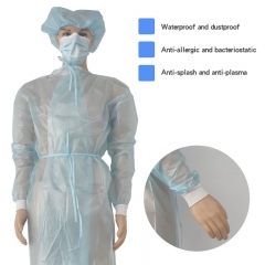 Disposable PP+PE Coverall Hospital Doctor Nurse Medical Clothing Isolation Surgical Gown