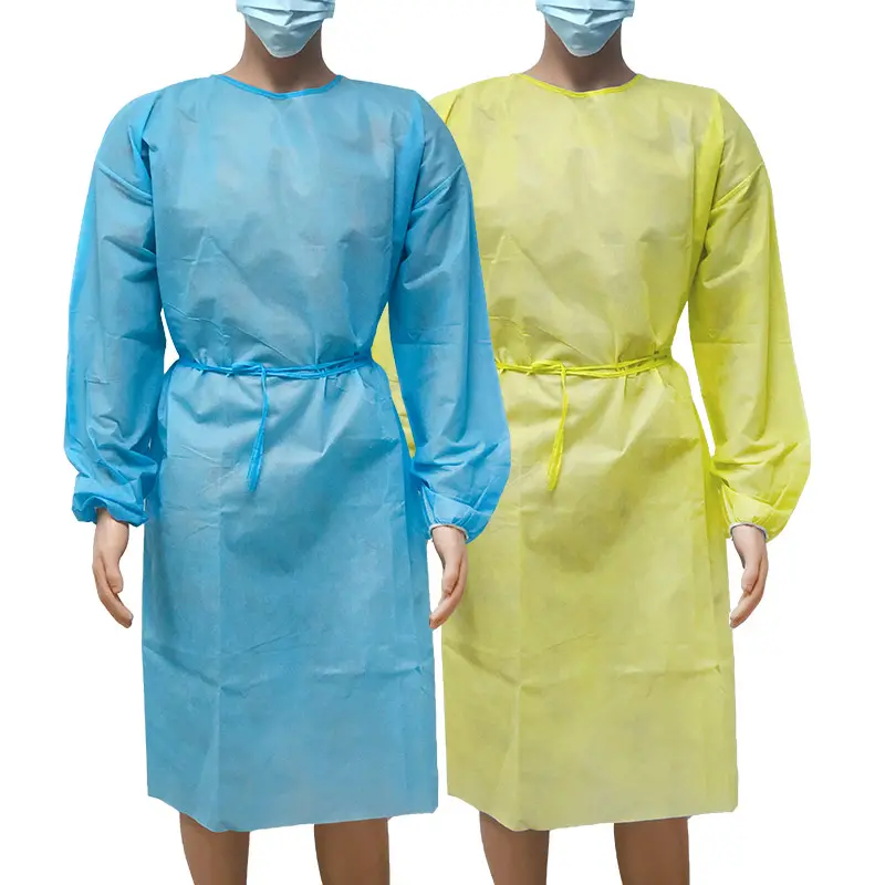 Disposable PP+PE Coverall Hospital Doctor Nurse Medical Clothing Isolation Surgical Gown