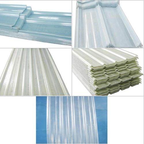 Transparent FRP roof tile/FRP transparent roof sheet/