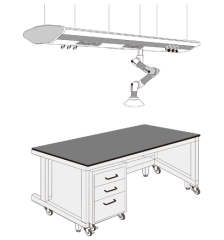 Mobile laboratory bench