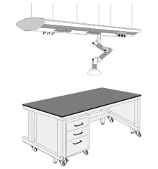 BANC DE LABORATOIRE MOBILE