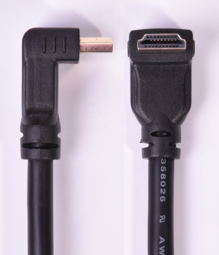 HDMI 2.0 HDMI Angled to HDMI Angled Cable 4K 60hz