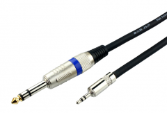1/4 Inch stereo Male to 3.5mm stereo cable（Middle end)