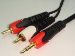 3.5mm to2RCA Cable Double molding
