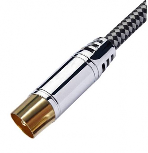 Plenum 9.5mm Male to 9.5mm Female Cable ，Metal ,PP yarn