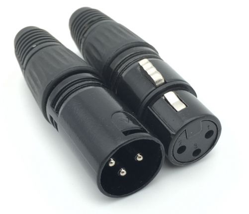 Microphone male to female connector (Zinc alloy)