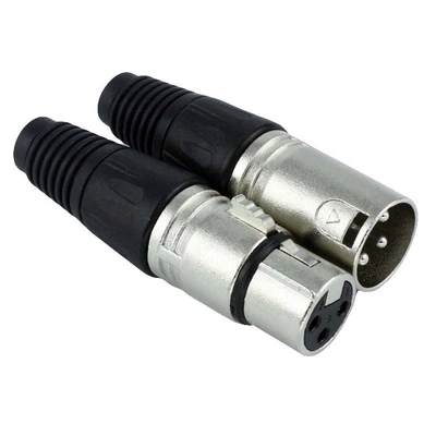 Microphone male and female connector (Zinc alloy)