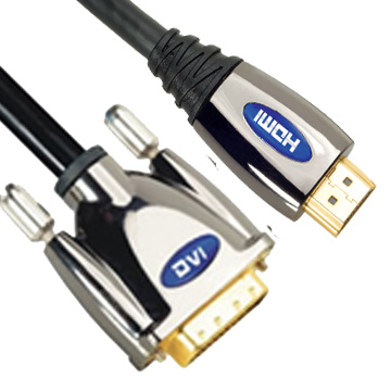 HDMI to DVI D(24+1) Dual Link Cable, 1080p （ Zinc alloy）