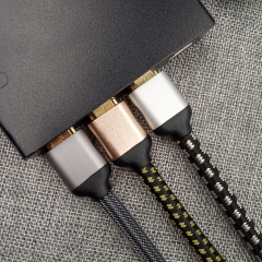 4k 60hz / HDMI 2.0 Cable (Aluminum) Nylon sleeve 4k 60hz