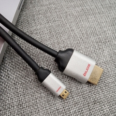 Micro HDMI to HDMI Cable (aliuminum)