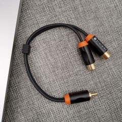 1RCA To2RCA Female Adapter Cable