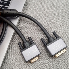 DVI（24+5）） TO VGA Cable(Aluminum)