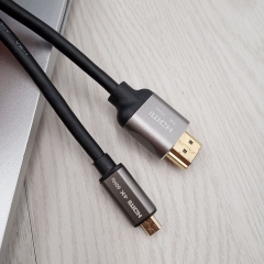 Micro HDMI to HDMI Cable (aliuminum)