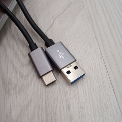 USB3.0 to Type C Cable (Aluminum+PP Yarn) 3A