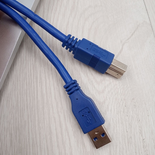 USB 3.0 Cable, Blue, Type A Male to Type B Male
