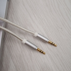 Aux cable ,Aluminum plug PP yarn