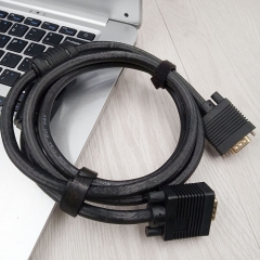 VGA3+6 Cable ,male to male ,with ferrite (Gold)