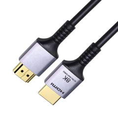 Slim Certified HDMI 2.1 Cable 8k60hz (Aluminum connector )-Middle end