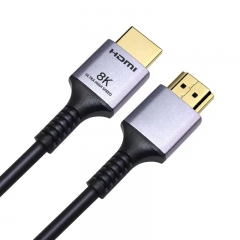 Slim Certified HDMI 2.1 Cable 8k60hz (Aluminum connector )-Middle end