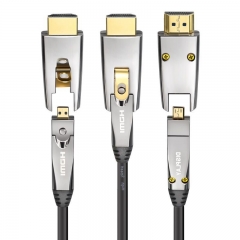 4K Fiber optic hdmi cable Support 4k60hz With Detachable Connectors(D to D)