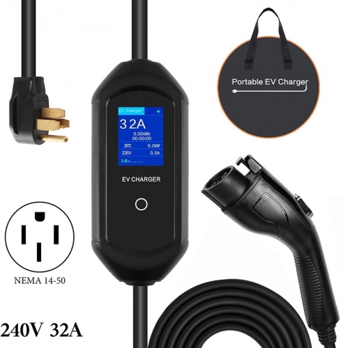 Level 2 Portable EV Charger ,SAEJ1772 ,UL listed