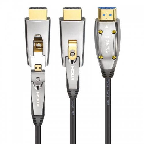 4K Fiber Optic HDMI Cable support 4k60hz With Detachable connector (A To D)