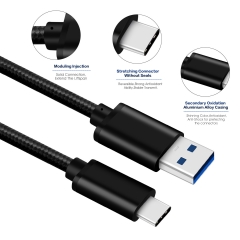 USB 3.0 Type C cable black (Type A to C)