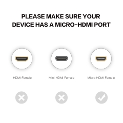 HDMI A To Micro HDMI Cable
