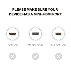 HDMI Mini to HDMI Cable