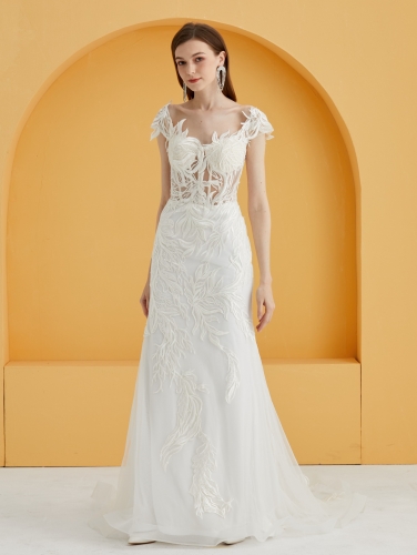 9092 - Free shipping Wedding Dress Evening Dress Beading Lace