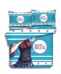 Yui Yuigahama - 4pcs Anime Bedding Sets Bed Sheet