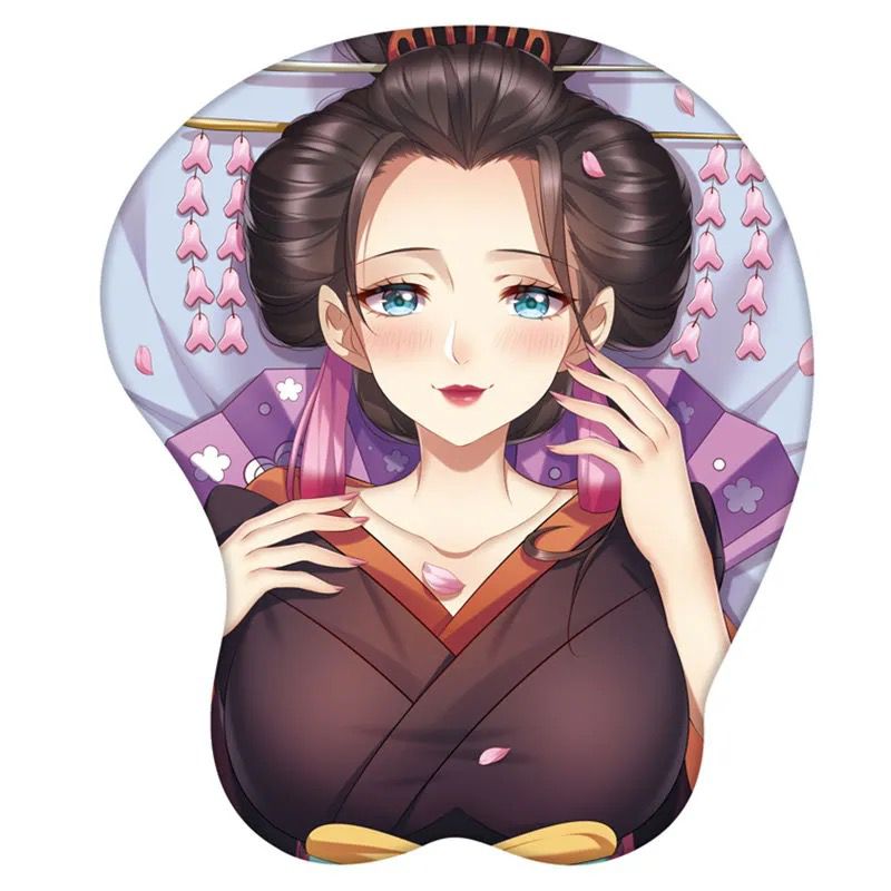 One Piece Nico Robin 3D Breast Mouse Pad