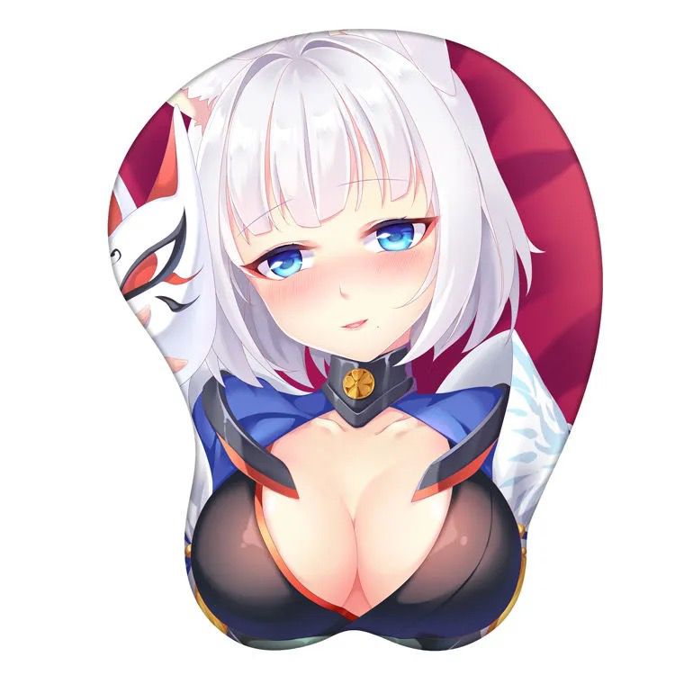 Azur Lane Kaga Anime Breast Mouse Pad