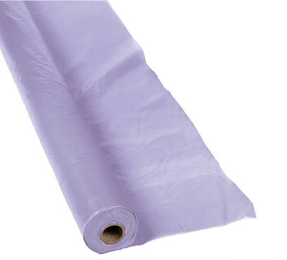 Lilac Plastic Tablecloth Roll 40"x100'