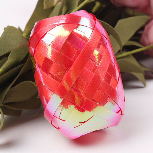 Iridescent Poly Curling Ribbons - Red 5mmx10m