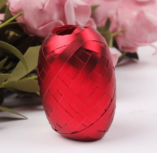 Poly Curling Ribbons Metallic Red 5mmx10m