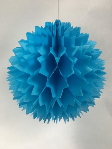 Blue Spiky Hanging Honeycomb 12"