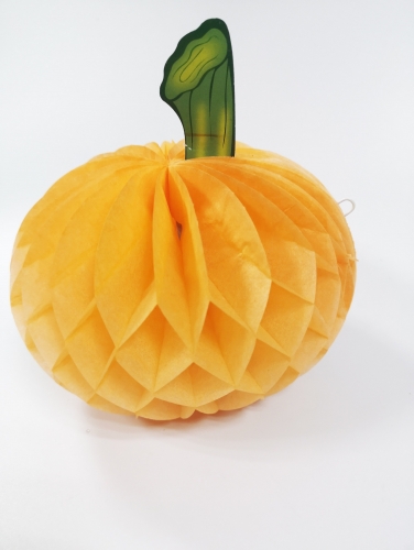 Pumpkin Hanging Honeycomb 15cmx15cm