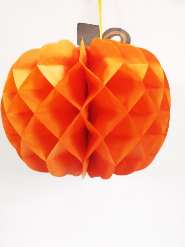 Pumpkin Hanging Honeycomb 20x25cm