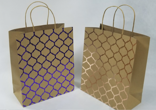 Hot stamp craft paper bags 13"